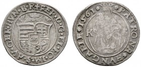  RÖMISCH DEUTSCHES REICH   Ferdinand I. 1521-1564   (D) Groschen 1561 KB, Kremnitz s.sch./f.s.sch.
