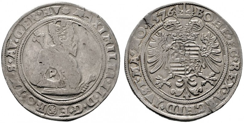  RÖMISCH DEUTSCHES REICH   Maximilian II. 1564-1576   (D) Taler 1576, Kuttenberg...