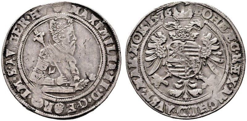  RÖMISCH DEUTSCHES REICH   Maximilian II. 1564-1576   (D) Taler 1576, Kuttenberg...