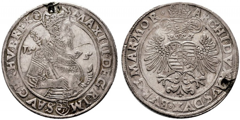  RÖMISCH DEUTSCHES REICH   Maximilian II. 1564-1576   (D) Taler 1575, Joachimsta...