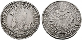  RÖMISCH DEUTSCHES REICH   Maximilian II. 1564-1576   (E) Taler 1575 KB, Kremnitz s.sch.