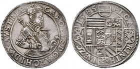  RÖMISCH DEUTSCHES REICH   Erzherzog Karl 1564-1590   (E) Taler 1585, Klagenfurt  R vzgl./stplfr.