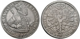  RÖMISCH DEUTSCHES REICH   Erzherzog Ferdinand 1564-1595   (D) Doppeltaler o.J., Hall; M-T:318 s.sch.
