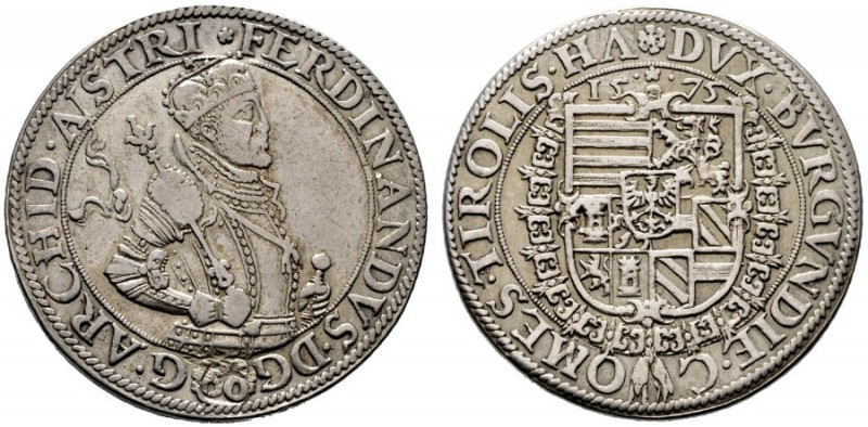  RÖMISCH DEUTSCHES REICH   Erzherzog Ferdinand 1564-1595   (D) Guldentaler 1575,...