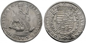 RÖMISCH DEUTSCHES REICH   Erzherzog Ferdinand 1564-1595   (D) Taler o.J., Hall; Randfehler s.sch.