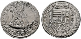  RÖMISCH DEUTSCHES REICH   Erzherzog Ferdinand 1564-1595   (D) Taler o.J., Hall; kl. Kratzer s.sch.