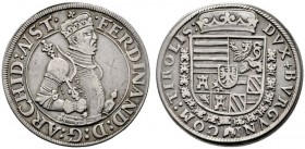  RÖMISCH DEUTSCHES REICH   Erzherzog Ferdinand 1564-1595   (E) 1/2 Taler o.J., Hall; Av. min. Kratzer s.sch.