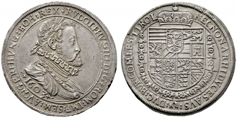  RÖMISCH DEUTSCHES REICH   Rudolf II. 1576-1612   (D) Taler 1603, Hall; "ARHIDVC...