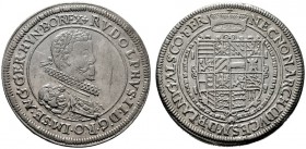  RÖMISCH DEUTSCHES REICH   Rudolf II. 1576-1612   (D) Taler 1606, Ensisheim; Klemesch:93, Av. kl. Kratzer s.sch.+