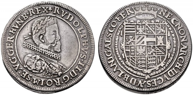  RÖMISCH DEUTSCHES REICH   Rudolf II. 1576-1612   (D) Taler 1606 (aus 05), Ensis...