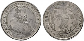  RÖMISCH DEUTSCHES REICH   Rudolf II. 1576-1612   (D) Taler 1596, Budweis vzgl./f.vzgl.