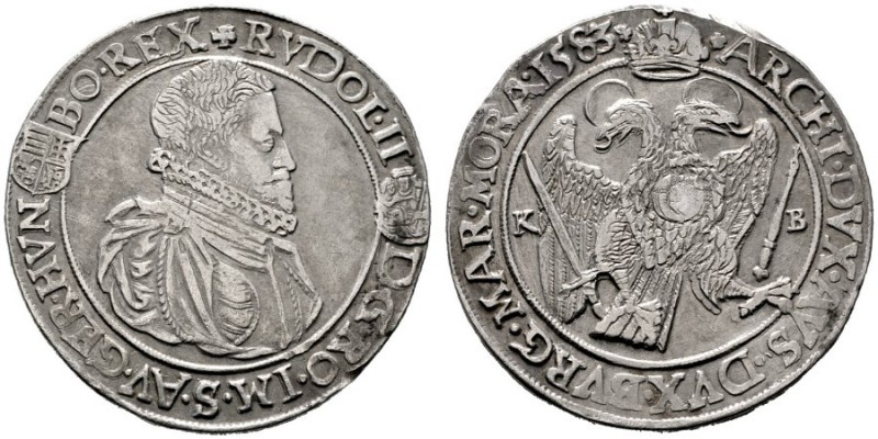 RÖMISCH DEUTSCHES REICH   Rudolf II. 1576-1612   (D) Taler 1583 KB, Kremnitz; R...