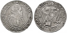  RÖMISCH DEUTSCHES REICH   Rudolf II. 1576-1612   (D) Taler 1583 KB, Kremnitz; Randschürfung s.sch.