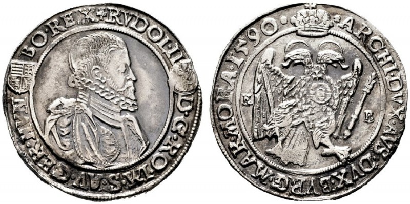  RÖMISCH DEUTSCHES REICH   Rudolf II. 1576-1612   (D) Taler 1590 KB, Kremnitz; l...