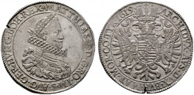  RÖMISCH DEUTSCHES REICH   Matthias (1608)-1612-1619   (E) Taler 1619 KB, Kremnitz; min. Schrötlingsfehler im Rand vzgl.