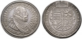  RÖMISCH DEUTSCHES REICH   Erzherzog Maximilian 1590-1618   (D)  - als Landesfürst von Tirol. Taler 1613, Hall; MT:394 s.sch.+