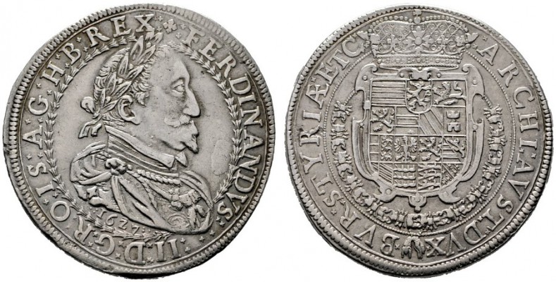  RÖMISCH DEUTSCHES REICH   Ferdinand II. 1619-1637   (E) Taler 1627, Graz f.vzgl...