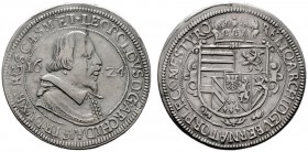  RÖMISCH DEUTSCHES REICH   Erzherzog Leopold (1618)-1625-1632   (D) 1/4 Taler 1624, Hall; Av. leichter Schrötingsfehler, Rv.kl.Kratzer  RR s.sch.