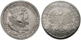  RÖMISCH DEUTSCHES REICH   Erzherzog Leopold (1618)-1625-1632   (D)  - als weltlicher Fürst. Doppeltaler o.J., Hall; Hochzeit mit Claudia Medici f.vzg...