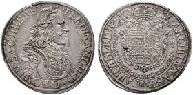  RÖMISCH DEUTSCHES REICH   Ferdinand III. 1637-1657   (E) Taler 1657, St. Veit; min. Schrötlingsfehler vzgl.