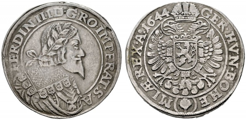  RÖMISCH DEUTSCHES REICH   Ferdinand III. 1637-1657   (D) Doppeltaler 1644, Joac...
