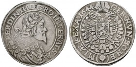  RÖMISCH DEUTSCHES REICH   Ferdinand III. 1637-1657   (D) Doppeltaler 1644, Joachimstal; Münzmeister: David Knobloch Fassungs- und Bearbeitungsspuren ...