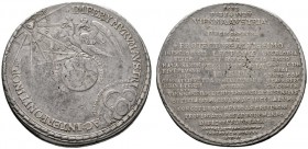  RÖMISCH DEUTSCHES REICH   Leopold I. 1657-1705   (D) Schautaler 1683, Wien; Auf die 2. Türkenbelagerung leicht rissiger Schrötling f.s.sch.