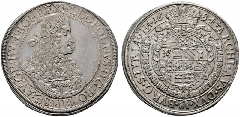  RÖMISCH DEUTSCHES REICH   Leopold I. 1657-1705   (E) Taler 1684 (aus 82), Graz;...