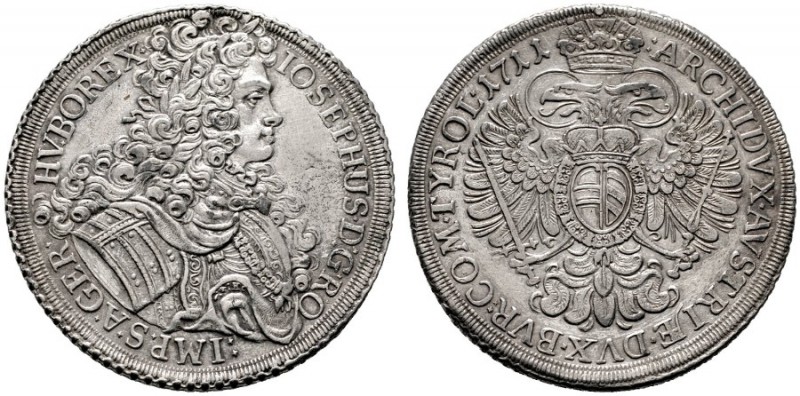  RÖMISCH DEUTSCHES REICH   Josef I. 1705-1711   (D) Taler 1711, Wien; polierte F...