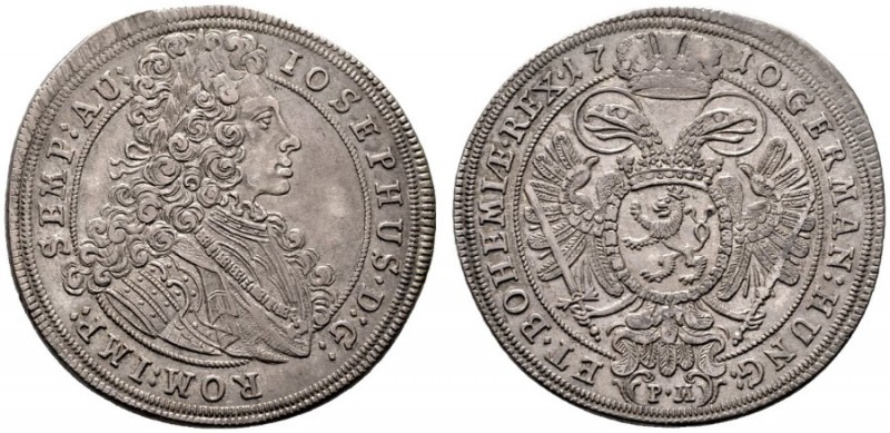  RÖMISCH DEUTSCHES REICH   Josef I. 1705-1711   (D) 1/2 Taler 1710 P.M., Prag; m...