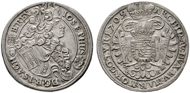  RÖMISCH DEUTSCHES REICH   Josef I. 1705-1711   (D) 1/2 Taler 1709 KB, Kremnitz ...