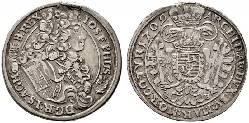  RÖMISCH DEUTSCHES REICH   Josef I. 1705-1711   (D) 1/2 Taler 1709 KB, Kremnitz;...