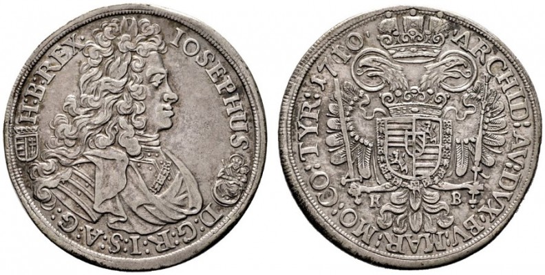  RÖMISCH DEUTSCHES REICH   Josef I. 1705-1711   (D) 1/2 Taler 1710 KB (aus 1700)...