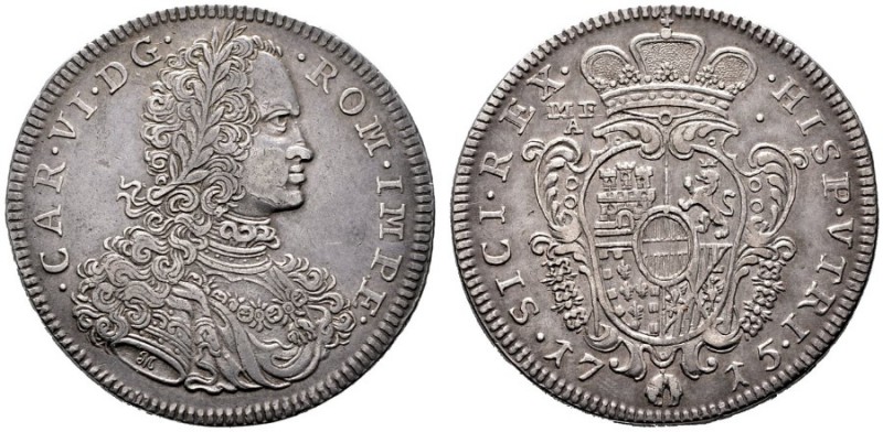  RÖMISCH DEUTSCHES REICH   Karl VI. 1711-1740   (D) Ducato 1715, Neapel s.sch.