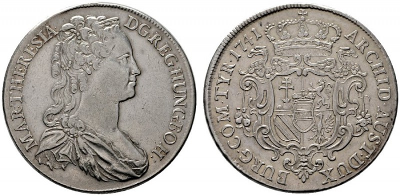  RÖMISCH DEUTSCHES REICH   Maria Theresia 1740-1780   (E) Taler 1741, Wien s.sch...