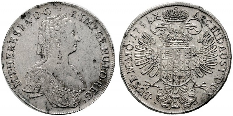  RÖMISCH DEUTSCHES REICH   Maria Theresia 1740-1780   (D) Taler 1751, Prag; klei...