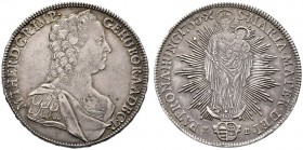  RÖMISCH DEUTSCHES REICH   Maria Theresia 1740-1780   (D) Taler 1763 KB, Kremnitz s.sch./s.sch.+