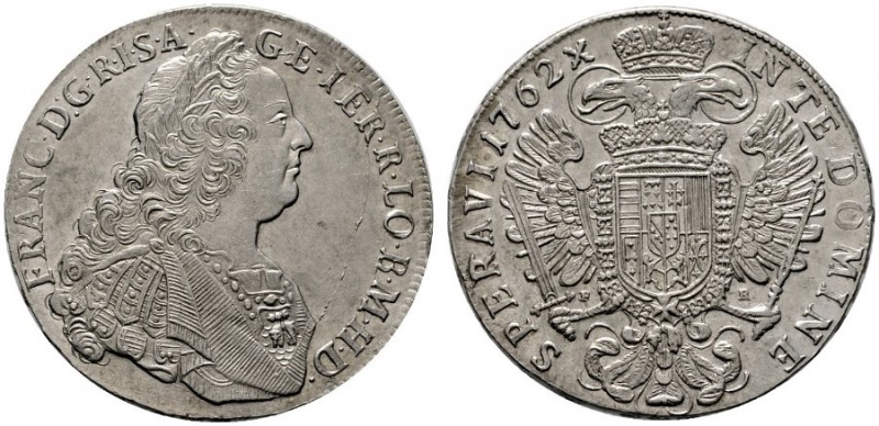  RÖMISCH DEUTSCHES REICH   Franz I. Stefan 1745-1765   (D) Taler 1762 P-R, Prag;...