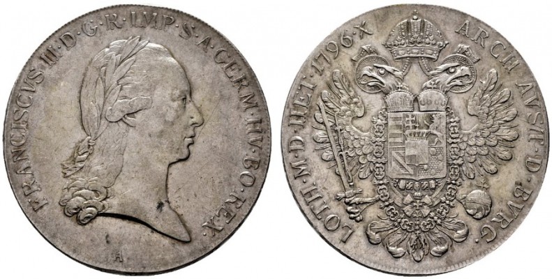  RÖMISCH DEUTSCHES REICH   Franz II. 1792-1806-(1835)   (D) Taler 1796 A (aus 17...