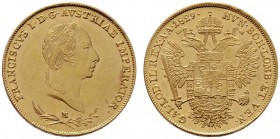  ÖSTERREICHISCHES KAISERREICH   Franz I. (1792)-1806-1835   (B) Sovrano 1829 M  Gold  vzgl.