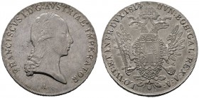  ÖSTERREICHISCHES KAISERREICH   Franz I. (1792)-1806-1835   (D) Taler 1814 A; min. justiert  R vzgl.