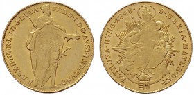  ÖSTERREICHISCHES KAISERREICH   Ferdinand I. 1835-1848   (B) Dukat 1848, Ungarn  Gold  vzgl.