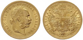  ÖSTERREICHISCHES KAISERREICH   Franz Joseph 1848-1916   (B) Dukat 1898  Gold  stplfr.