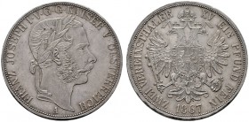  ÖSTERREICHISCHES KAISERREICH   Franz Joseph 1848-1916   (D) Doppelvereinstaler 1867 A; kl. Kratzer vzgl.