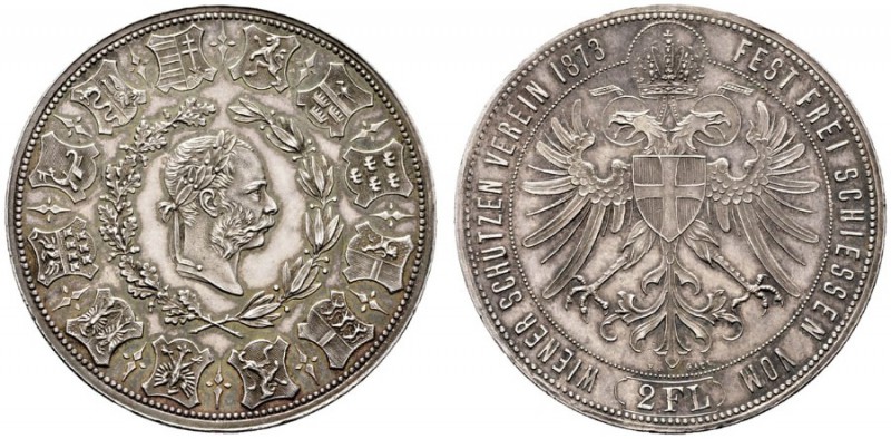  ÖSTERREICHISCHES KAISERREICH   Franz Joseph 1848-1916   (E) Doppelgulden 1873; ...