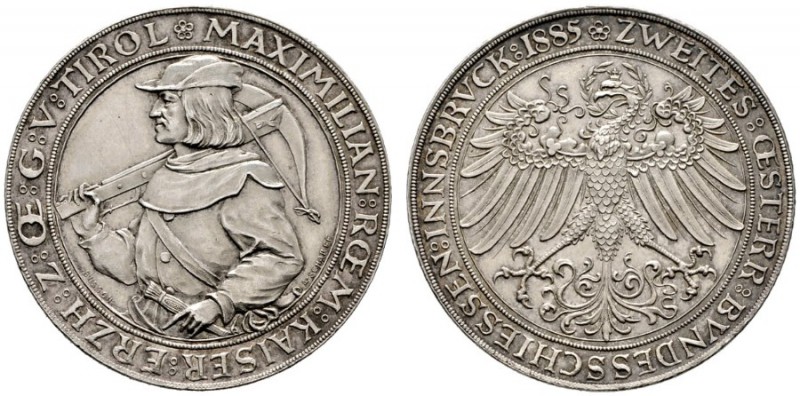 ÖSTERREICHISCHES KAISERREICH   Franz Joseph 1848-1916   (D) Doppelgulden 1885; ...