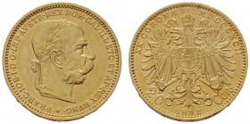  ÖSTERREICHISCHES KAISERREICH   Franz Joseph 1848-1916   (B) 20 Kronen 1892  Gold  vzgl.