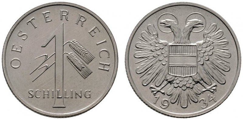  ÖSTERREICHISCHE - REPUBLIK   1. Republik 1918-1938   (D) Schilling 1934 pol.Pl....