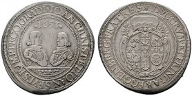  ÖSTERREISCHISCH NEUFÜRSTEN   Eggenberg   (D) Johann Christoph u. Johann .Seyfried 1649-1664 Taler 1653, Krumau; Holzmair:-, Polivka:38, Av. leichte G...