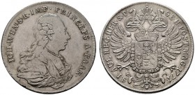  ÖSTERREISCHISCH NEUFÜRSTEN   Paar   (D) Johann Wenzel 1769-1792 Taler 1771, Wien; Holzmair:65a sch./s.sch.